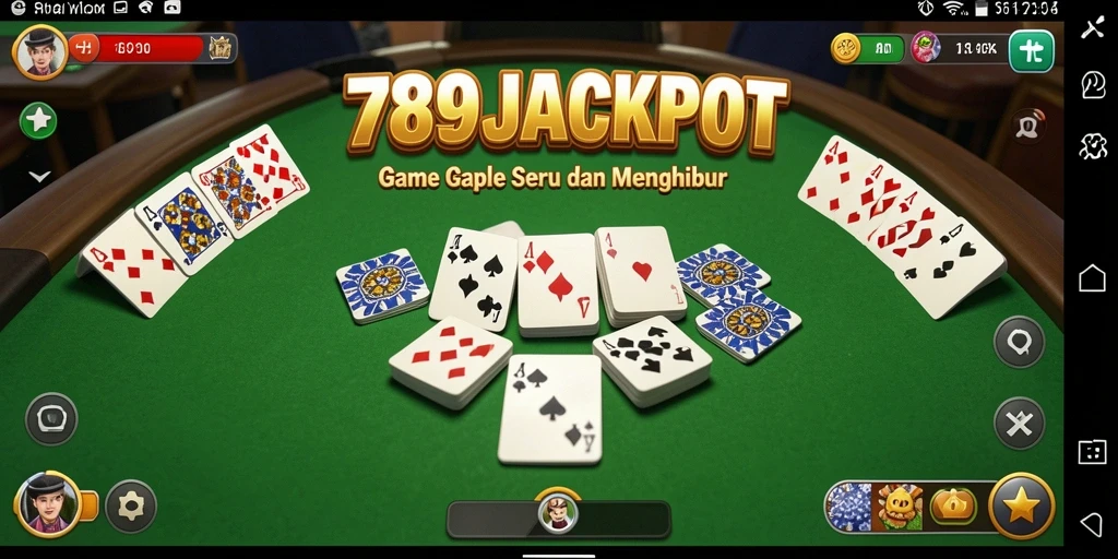 Screenshot utama 789JACKPOT menampilkan serunya permainan Gaple.