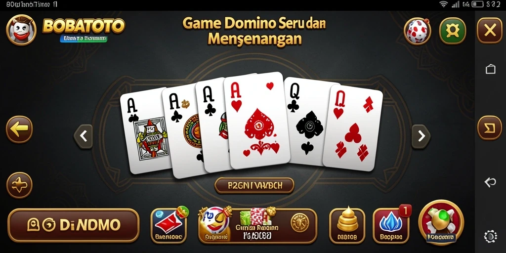 Tampilan gameplay Domino yang seru dan menyenangkan