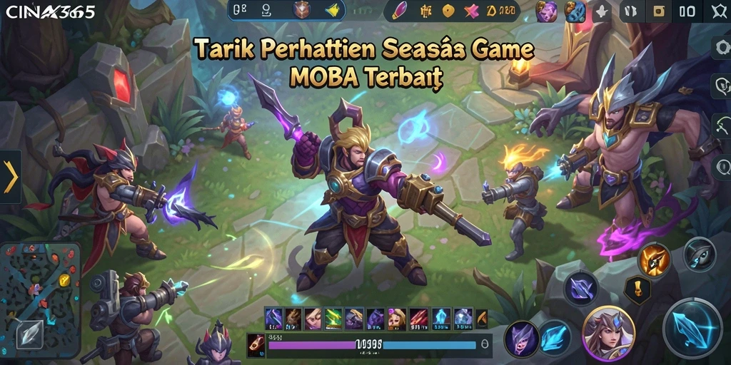 Tampilan gameplay menarik dari CINA365 dengan pertempuran seru.