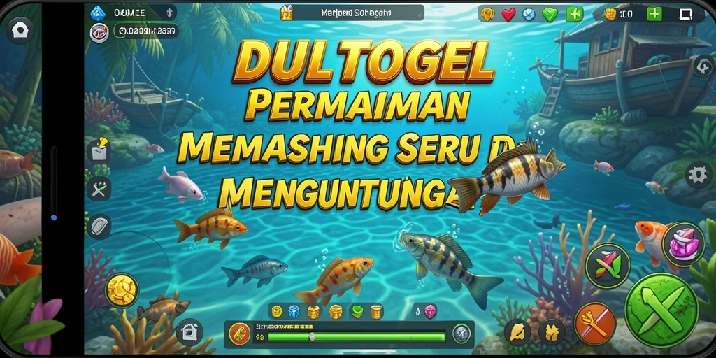 Menampilkan momen seru saat menangkap ikan di DULTOGEL.