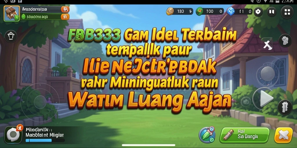 Tampilan gameplay FB333 yang menarik dengan karakter yang mengumpulkan sumber daya.