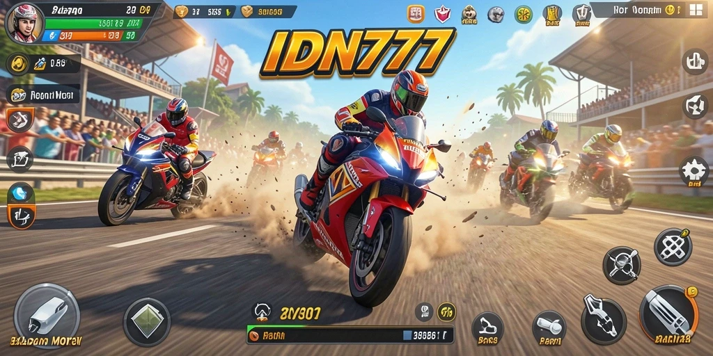 Tangkap aksi balapan motor menegangkan di IDN777.