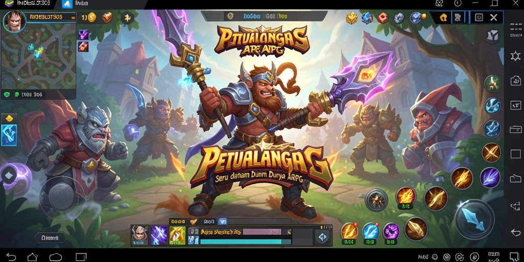 Tangkapan layar menunjukkan momen epik dalam gameplay ARPG.