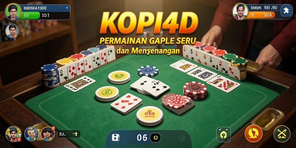 Tampilan menarik dari permainan Gaple di KOPI4D.