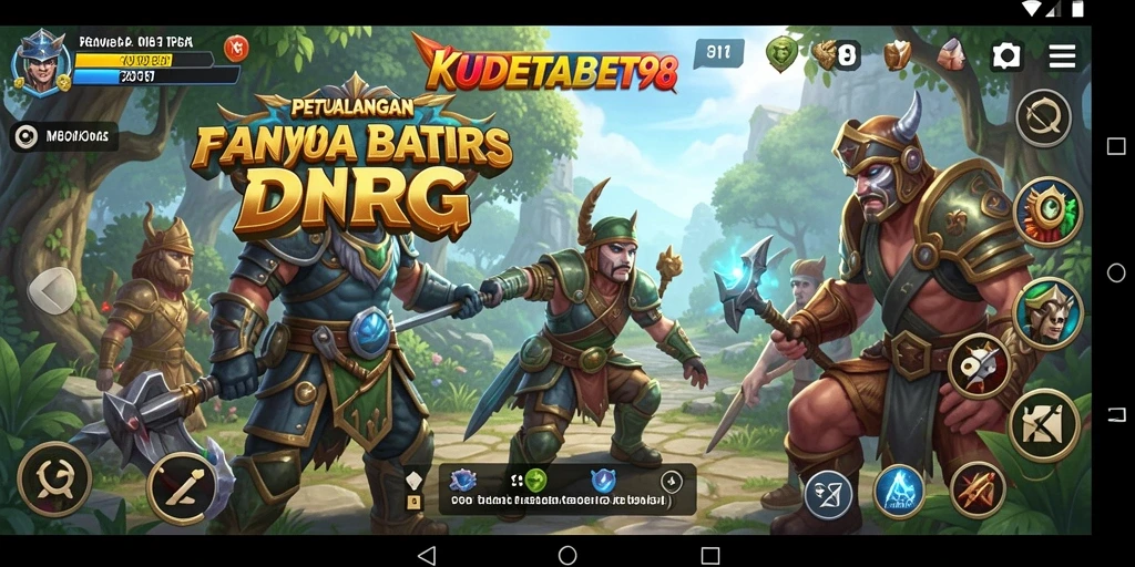 Tangkapan layar KUDETABET98 menampilkan aksi seru dalam dunia RPG yang luas.