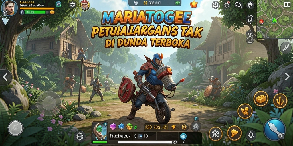 Tampilan gameplay <strong>MARIATOGEL</strong> yang mengagumkan di dunia terbuka.