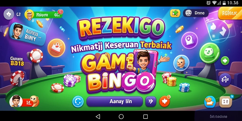 Tampilan gameplay Bingo seru dan menantang di REZEKIGO.