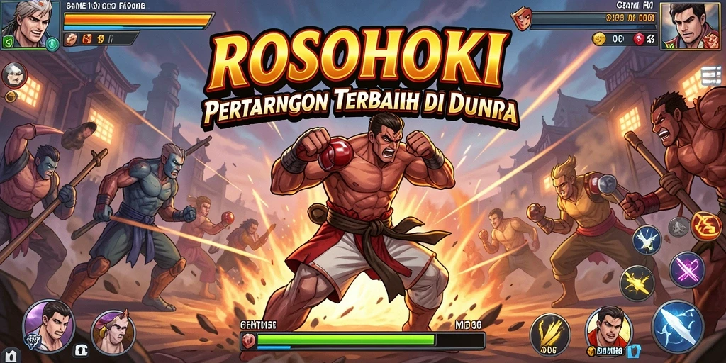 Gameplay seru dalam pertarungan karakter di ROSOHOKI.