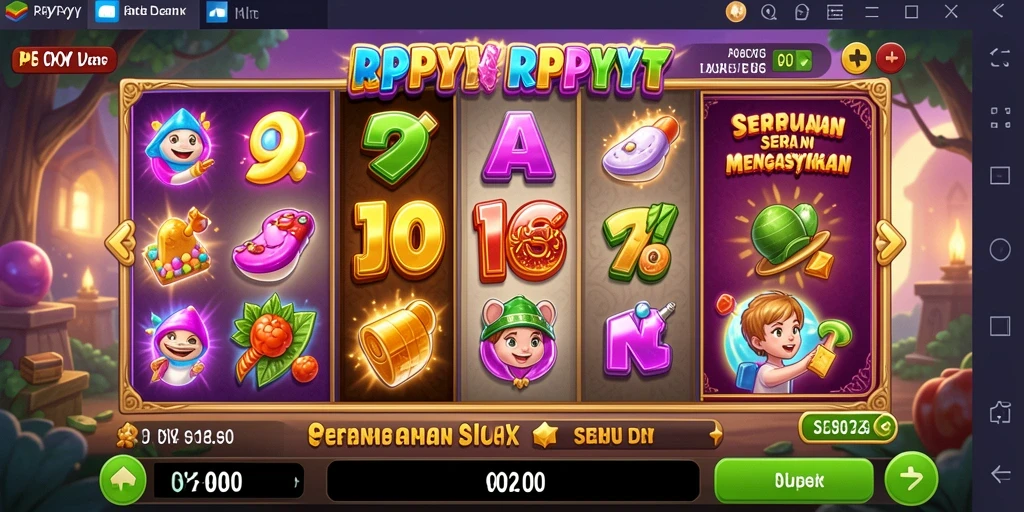 Screenshot gameplay Slot yang penuh warna dan menarik.
