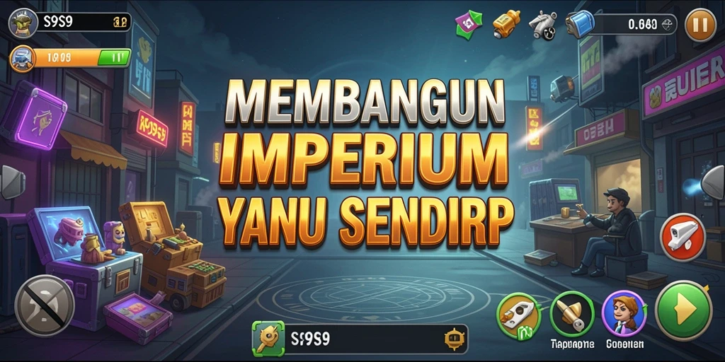 Tampilan gameplay S9S9 yang menantang dan menciptakan strategi bisnis.