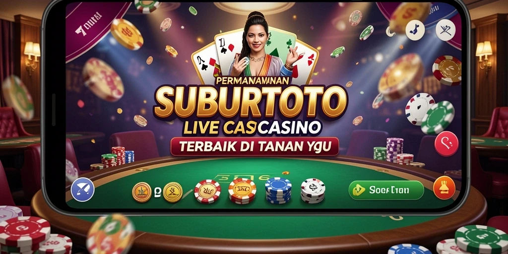 Tampilan menarik gameplay Live Casino SUBURTOTO yang interaktif dan real-time.
