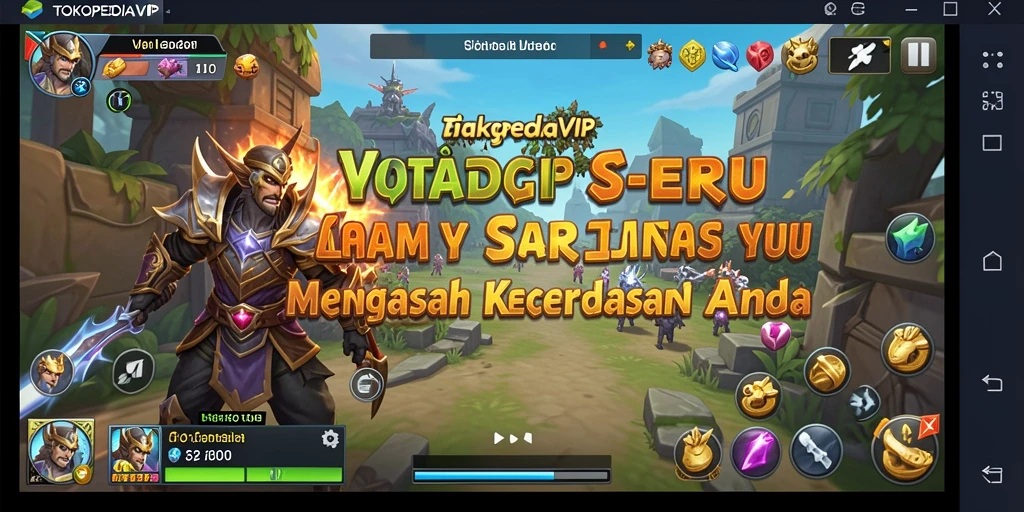 Tampilan gameplay TOKOPEDIAVIP yang mendebarkan dan strategis.